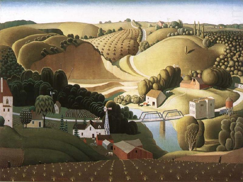 Stone rampart, Grant Wood